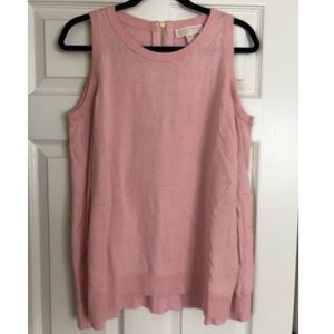 Michael Kors pink cold shoulder sweater xl